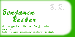 benjamin reiber business card